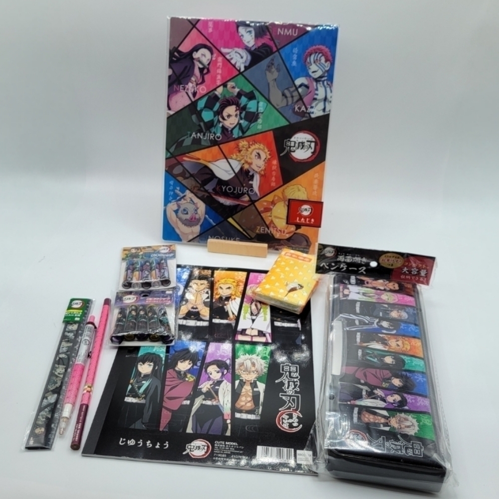 Demon Slayer Kimetsu no Yaiba Stationary 9 piece Set